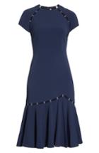 Women's Jonathan Simkhai Stapled Crepe T-shirt Dress - Blue