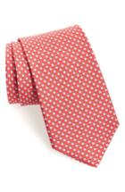 Men's Salvatore Ferragamo Flo Print Silk Tie, Size - Red