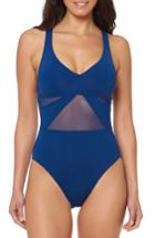 Women's Bleu By Rod Beattie Strappy Back One-piece Swimsuit - Blue