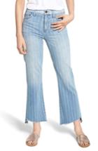 Women's Sam Edelman The Chelsea Striped Wide Leg Crop Jeans - Blue