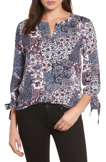 Women's Caslon Tie Sleeve Blouse - Ivory