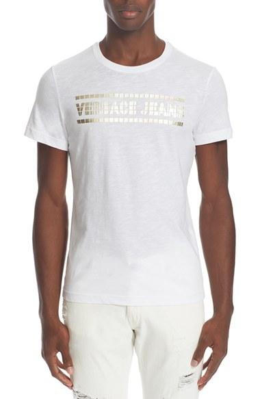 Men's Versace Jeans Foil Logo T-shirt - White