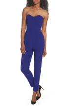 Women's Adelyn Rae Strapless Slim Leg Jumpsuit - Blue