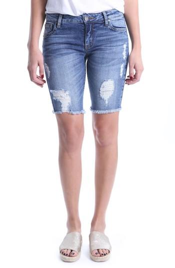 Women's Kut From The Kloth Sophie Bermuda Shorts - Blue