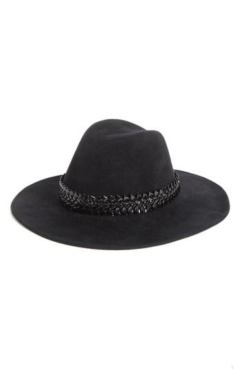 Women's Gigi Burris Millinery Jeannie Rabbit Fur Felt Wide Brim Hat - Black