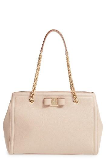 Salvatore Ferragamo Melike Leather Tote -