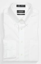 Men's Nordstrom Men's Shop Smartcare(tm) Classic Fit Pinpoint Dress Shirt .5 32 - White (online Only)