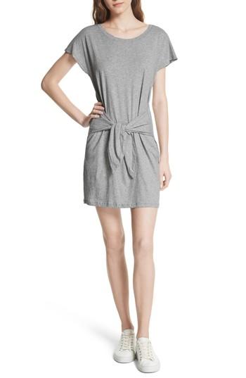 Women's Joie Alyra Tie Waist Cotton T-shirt Dress - Grey