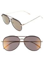 Women's Jimmy Choo Reto 57mm Sunglasses - Shiny Black/ Gunmetal Mirror