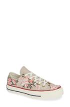 Women's Converse Chuck Taylor All Star Parkway Floral 70 Low Top Sneaker .5 M - Beige