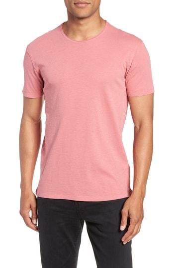 Men's Allsaints Slim Fit Crewneck T-shirt, Size - Pink