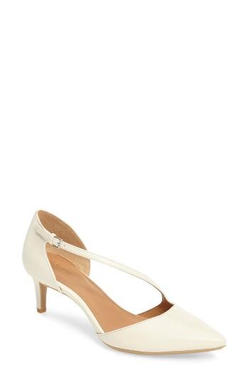 Women's Calvin Klein Page Pointy Toe Pump .5 M - White