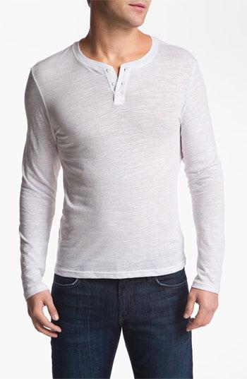 The Rail Long Sleeve Henley White
