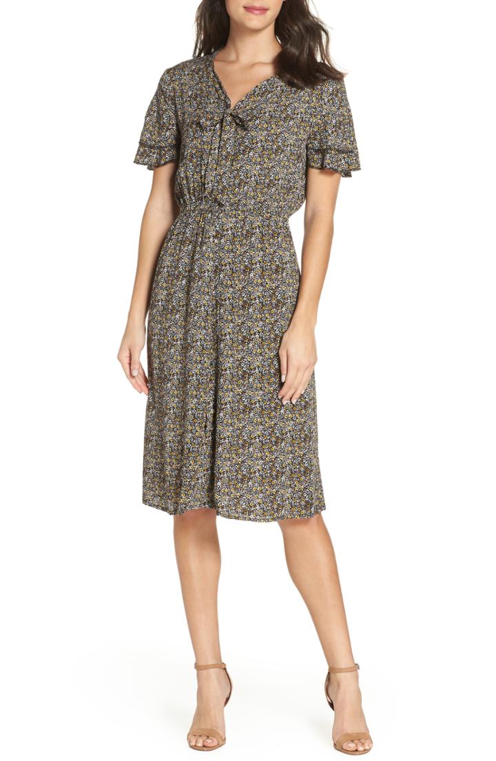 Women's Knot Sisters Brooklyn Floral Dress - White