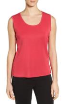 Women's Ming Wang Scoop Neck Knit Tank - Red