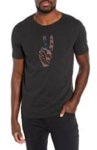 Men's John Varvatos Star Usa Peace Hand Graphic T-shirt - Black