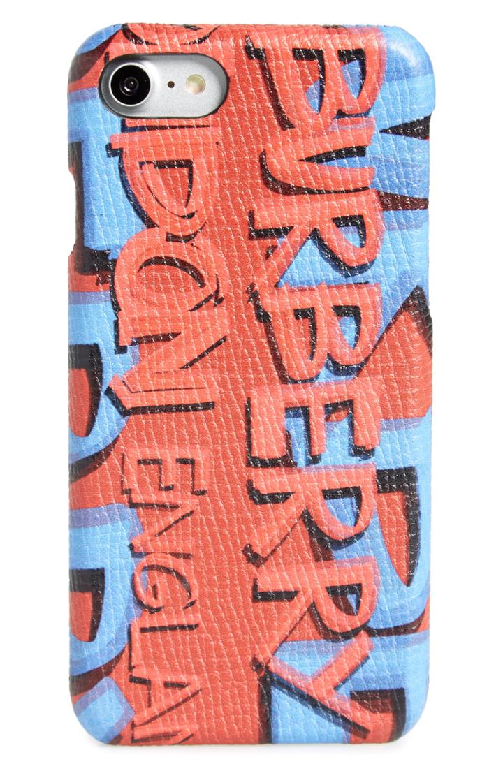 Burberry Rufus Graffiti Print Iphone 7/8 Case - Orange