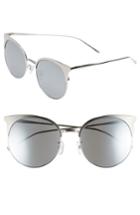 Women's Vedi Vero 57mm Cat Eye Sunglasses - Silver/silver Mirror