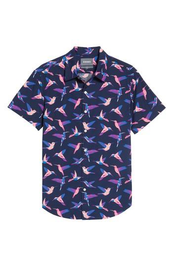 Men's Bonobos Slim Fit Hummingbird Print Sport Shirt