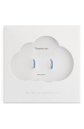 Women's Estella Bartlett Crystal Huggie Hoop Earrings