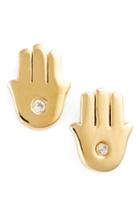 Women's Syd By Sydney Evan Hamsa Stud Earrings