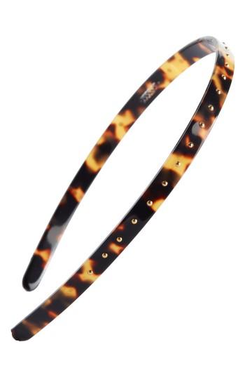 France Luxe Studded Ultracomfort Headband, Size - Brown