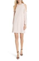 Women's Milly Ruffle Trim Cold Shoulder Minidress, Size - Pink
