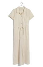 Women's Madewell Wide Leg Utility Jumpsuit - White
