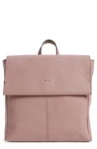 Topshop Calfskin Leather Backpack - Pink