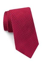 Men's Ted Baker London Grid Silk Tie, Size - Red