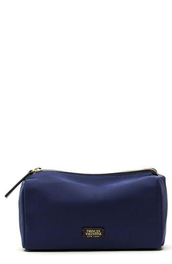 Frances Valentine Nylon Cosmetics Case, Size - Navy