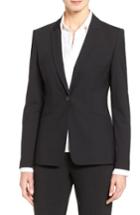 Women's Boss Jabina Tropical Stretch Wool Jacket - Black