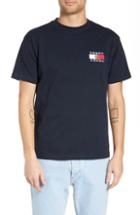 Men's Tommy Jeans Crest Flag Logo T-shirt - Blue