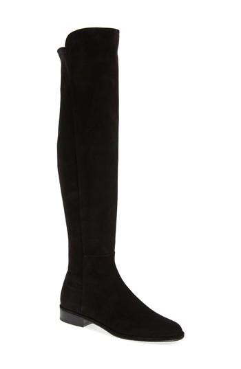 Women's Stuart Weitzman Allgood Over The Knee Boot .5 M - Black