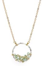 Women's Panacea Crystal Circle Pendant Necklace