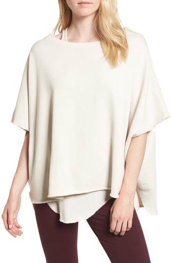 Women's Frank & Eileen Tee Lab Cotton Poncho, Size - White
