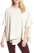 Women's Frank & Eileen Tee Lab Cotton Poncho, Size - White