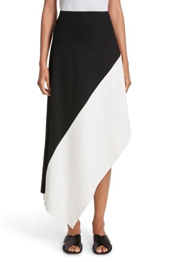 Women's Rosetta Getty Slashed Panel Jersey Skirt - Black