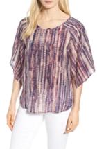 Women's Nic+zoe Twilight Hours Silk Blend Top - Pink