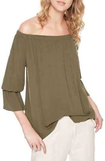 Women's Sanctuary Off The Shoulder Blouse - Green