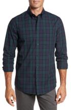 Men's Nordstrom Men's Shop Regular Fit Non-iron Plaid Sport Shirt - Green