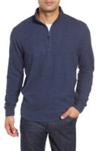 Men's Peter Millar Melange Fleece Quarter Zip Pullover