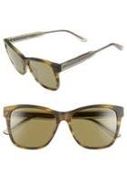Women's Bottega Veneta 55mm Sunglasses - Havana/ Grey/ Green