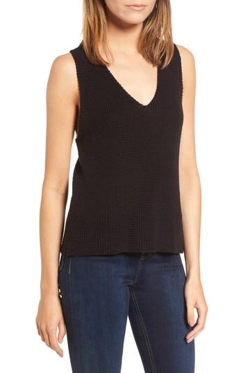 Women's Cotton Emporium Sweater Tank Top - Black