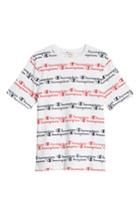 Men's Champion Script Stripe Print T-shirt - White