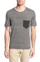 Men's Billy Reid Two-tone Crewneck T-shirt - Grey