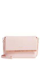 Ted Baker London Bow Embossed Leather Crossbody Bag - Pink