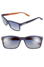 Men's Boss 57mm Polarized Retro Sunglasses - Blue