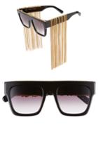 Women's Stella Mccartney 51mm Chain Fringe Square Sunglasses -