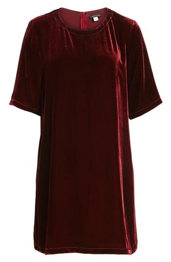 Women's Eileen Fisher Velvet Tunic, Size - Burgundy